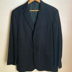 SAKS FIFTH AVE BLUE PINSTRIPE SUIT
